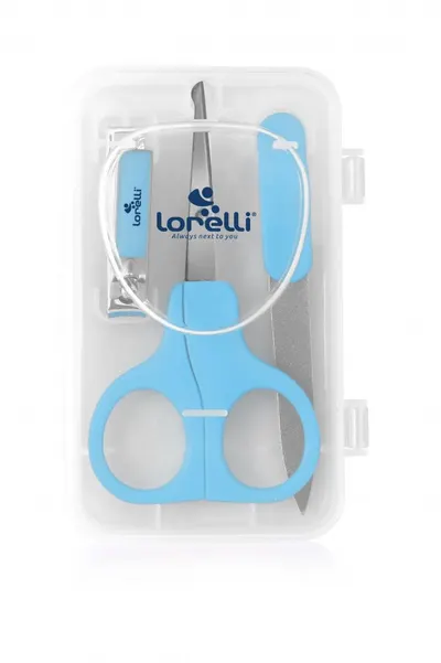 Set manichiura bebe 3 piese cu suport blue