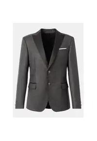 Sacou barbati - 303583156 - Poliester/Viscoza/Lana - Gri - Gri