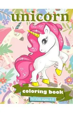 Unicorn Coloring Book: For Kids Ages 4-8 - 100 coloring pages, 8.5 x 11 inches