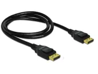 Cablu DisplayPort 4K60Hz T-T ecranat 1m negru, Delock 82423