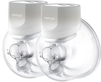 Pompă dublă pentru lapte matern Momcozy – S12 Pro, gri