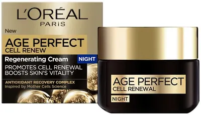 L'Oréal Age Perfect Cremă de față de noapte Cell Renewal, 50 ml
