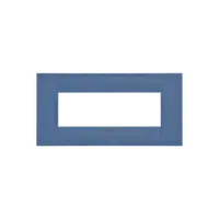 Ornament Geo - in Varnished Technopolymer - 6 Module- Sea Blu - Chorus