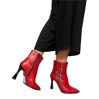 Botine LARISSA 22107.1 roșu, Raxela | marimea 40