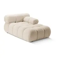 Modul pentru canapea modulară bej cu tapițerie din țesătură bouclé (cu colț pe partea dreaptă) Bellis – Micadoni Home
