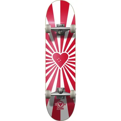 Heart Supply Burst Logo Skateboard Complet - 8" - Roșu