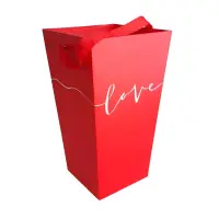 Cutie înaltă cu mâner model Love - roșu - Default Title