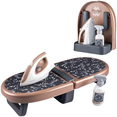 Set de joacă Smoby - Masă de călcat pliabilă cu fier de călcat Tefal