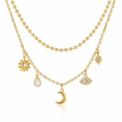 Colier Luna Placat cu Aur 18k
