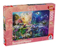 Puzzle Schmidt din 1000 de piese - Curse de noapte cu dragoni