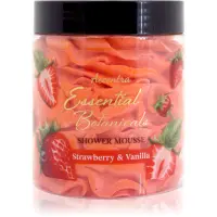 Accentra Essential Botanicals Shower Mousse spumă pentru duș cu parfum Strawberry & Vanilla 200 g