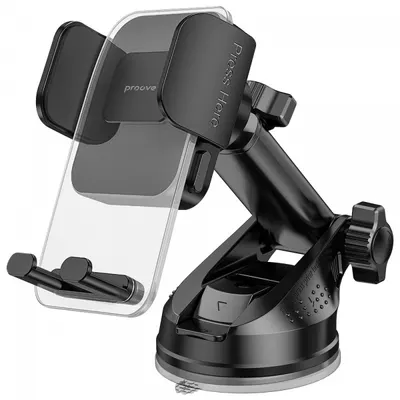 Suport Auto Proove Crystal Clamp Plus Dash, 4.7inch - 6.9inch, Negru CHCSP0000001