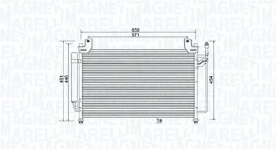 Condensator climatizare (cu uscator) potrivit MAZDA CX-7 2.2D 2.3 10.07-03.13