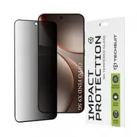 Folie de protectie Ecran Privacy Techsuit pentru Oppo Find X9, Sticla Securizata, Full Glue, 111D