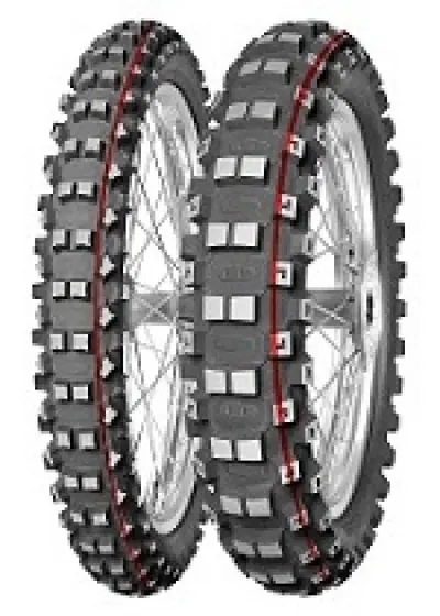 Mitas Terra Force-MX SM ( 90/100-14 TT 49M Roata spate, Mischung SOFT Mediu, NHS, rot & gelb )