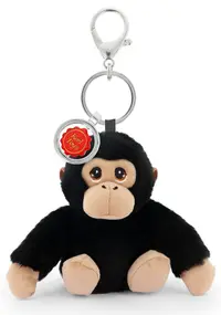 Breloc de pluș Keel Toys Keeleco – Cimpanzeu, 12 cm