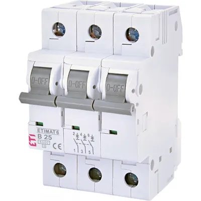 ETIMAT 6 Intrerupatoare automate miniatura 6kA ETIMAT 6 3p B25