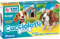 Mini constructor RS Toys Cucciolotti - Beagle, 115 piese