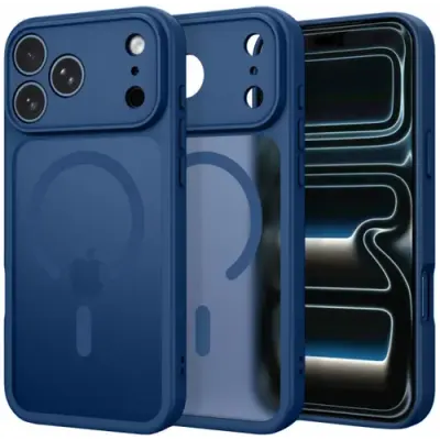 Husa MagSafe pentru Apple iPhone 18 Pro Max / 17 Pro Max, Tech-Protect, BasicMag, Bleumarin Mata