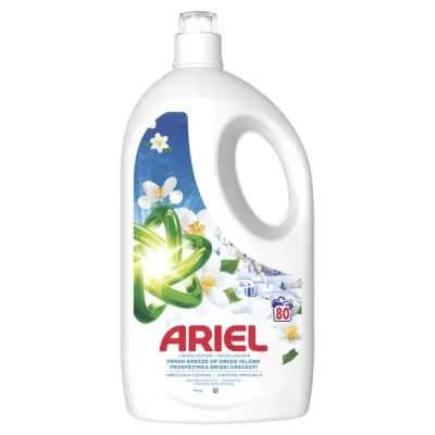Detergent lichid Ariel Fresh Breeze of Greek Island, 3.6 l, 80 spalari Engros