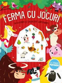 Ferma cu jocuri - stickere pufoase - Paperback