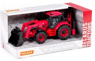 Jucărie Polesie - Tractor cu lopată și greblă