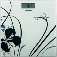Cantar electronic de persoane Daewoo DBS210W, Capacitate 150 kg, Auto zero, Auto oprire, LCD, Alb