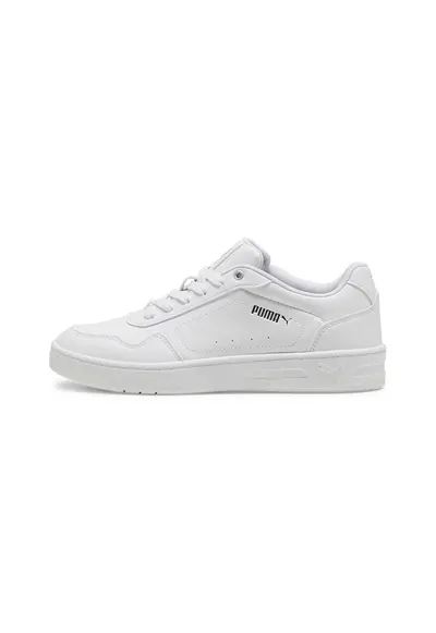 Pantofi sport de piele ecologica Court Classy - Alb optic