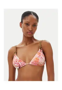 Sutien de baie triunghiular cu imprimeu vibrant - Multicolor
