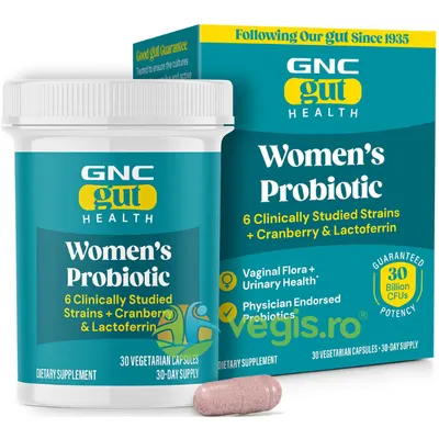 Probiotic pentru Femei Lab4 Studiat Clinic 30 Miliarde UFC Culturi Vii cu Merisor si Lactoferrin 30cps