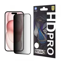 Folie de protectie Ecran Privacy Lito HD Pro pentru Apple iPhone 15, Sticla Securizata, Full Glue