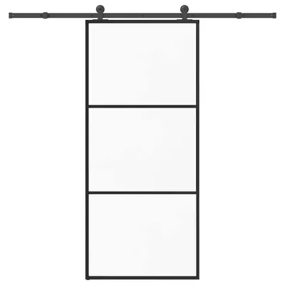 Gossi usa glisanta cu set feronerie, 90x205 cm, sticla esg/aluminiu