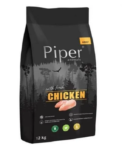PIPER hrana uscata pentru caini, cu pui 12 kg