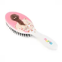 Perie de Par pentru Copii cu Fetita Roz 16.5 cm - Nurio