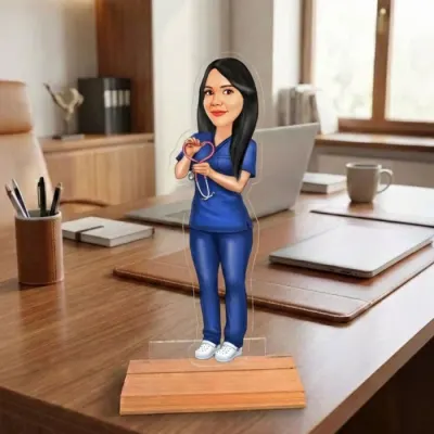 Caricatura pentru Asistenta - Statueta Personalizata tip Trofeu