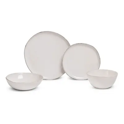 Serviciu de masă 24 buc. din gresie Snow Heart – Bonami Essentials