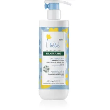 Klorane Bébé Calendula lapte de corp hidratant pentru nou-născuți și copii