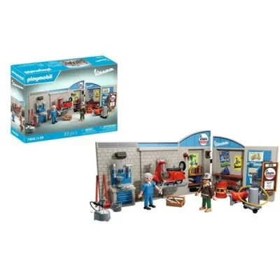 Playmobil - Atelier cu vespa rosie