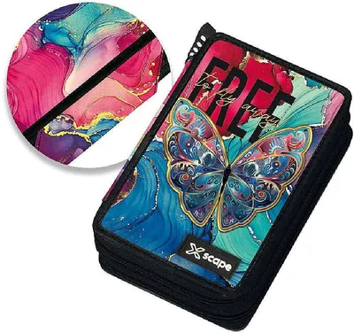 Penar cu rechizite Graffiti Xscape - Butterfly