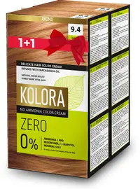 Set Kolora Zero Vopsea de păr, 9.4 Trandafirul deșertului, 2 buc