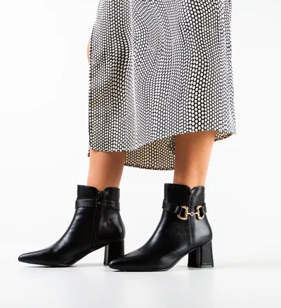 Botine dama Trame Negre