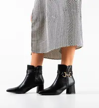 Botine dama Trame Negre