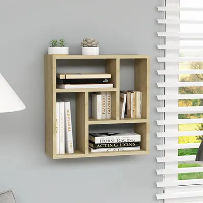 vidaXL Raft de perete, stejar Sonoma, 45x16x45 cm, lemn prelucrat
