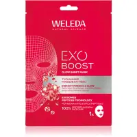 Weleda Exo Boost mască textilă iluminatoare pentru fermitatea pielii 20 ml