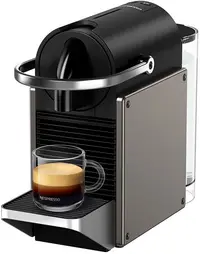 Aparat de cafea cu capsule Nespresso - Pixie, C62-EUTINE-S, 19 bar, 0.7 l, Titan