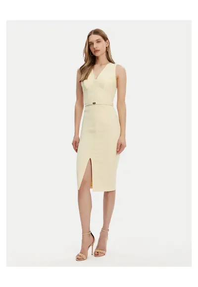 Rochie de cocktail dama - galben