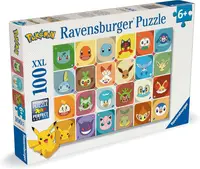 Puzzle Ravensburger din 100 piese - Fețe de Pokemon