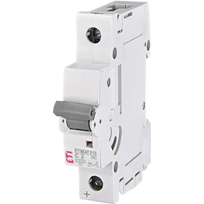 ETIMAT P10 Intrerupatoare automate miniatura 10kA ETIMAT P10-DC 1p C2