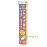 Vitamin C 1000mg + D3 2000UI + Zinc 15mg 20cpr efervescente