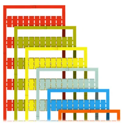 WMB marking card; as card; stretchable 4 - 4.2 mm; plain; snap-on type; yellow